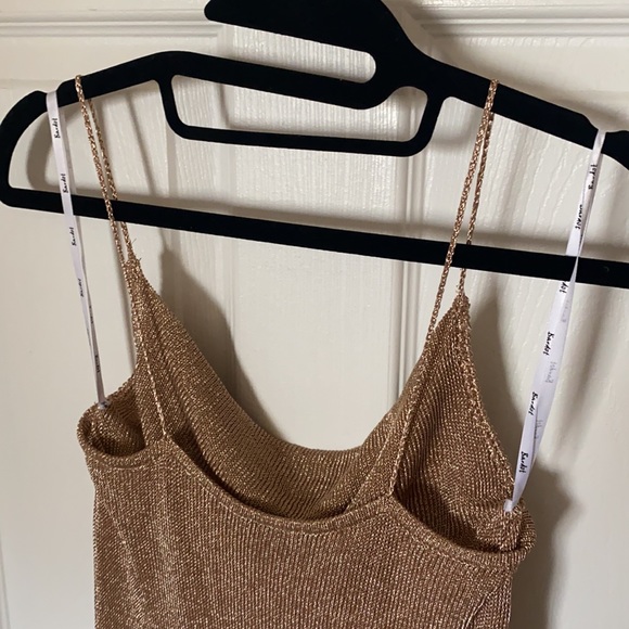 Metallic shimmer Bardot Dress - Picture 4 of 8